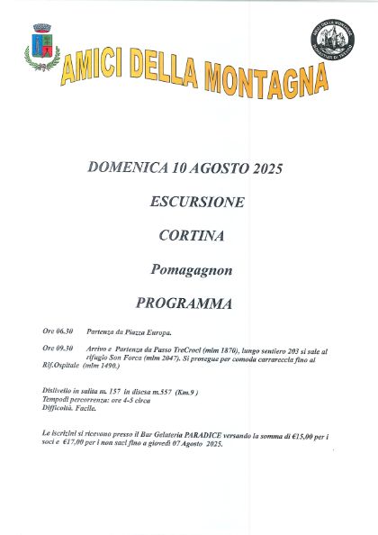 ⛰🗻 Amici della Montagna - Uscita del 10.08.2025 🗻⛰ ⛰🗻 Amici della Montagna - Uscita del 10.08.2025 🗻⛰