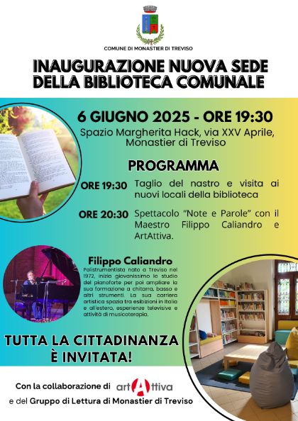 Inaugurazione della nuova sede della biblioteca comunale