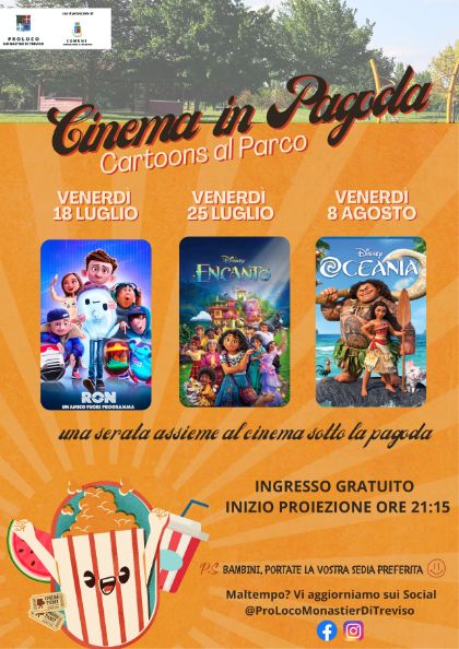 🎬✨ Cinema in Pagoda - Cartoons al Parco ✨🎬