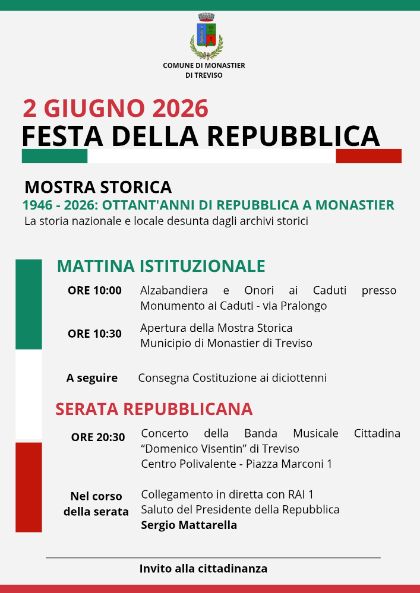 2 GIUGNO – FESTA DELLA REPUBBLICA