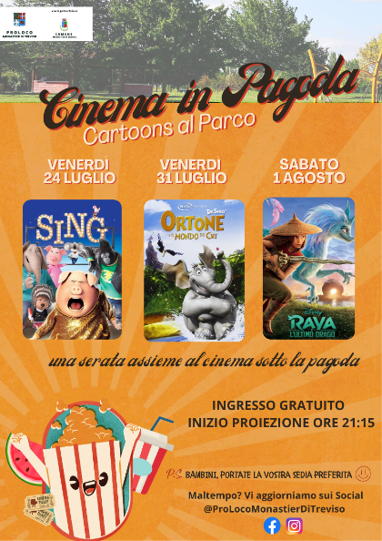 🎬🍿 Cinema in Pagoda al Parco Comunale🍿📽