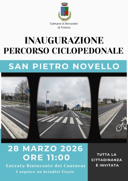 🚴‍♀️ Inaugurazione percorso ciclopedonale – San Pietro Novello