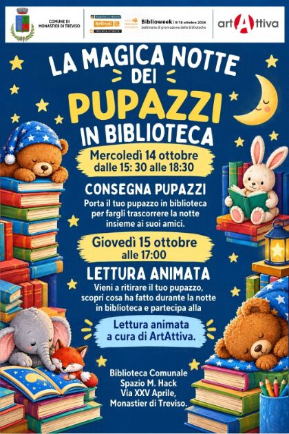 🌙📚 LA MAGICA NOTTE DEI PUPAZZI IN BIBLIOTECA! 🧸