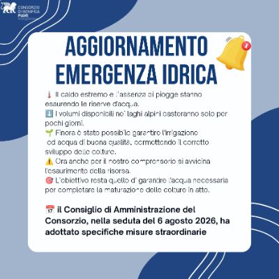 Emergenza idrica
