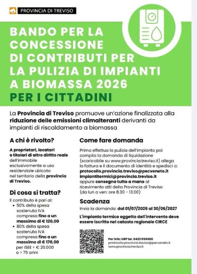 Bando pulizia impianti a biomassa