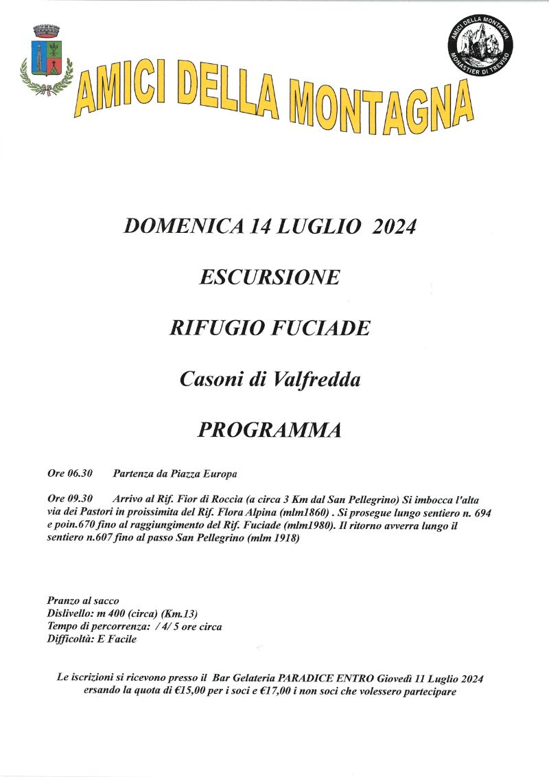 Amici della Montagna 14.7.24