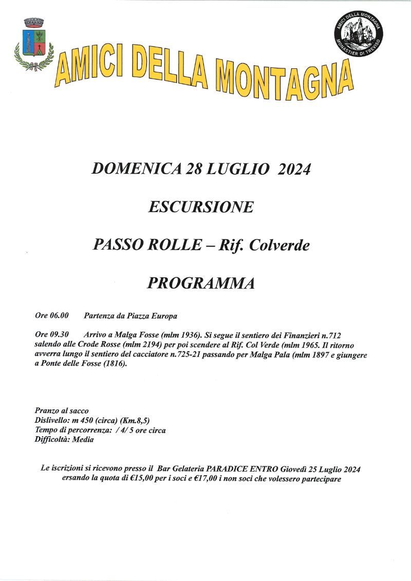 Amici della Montagna 28.7.24