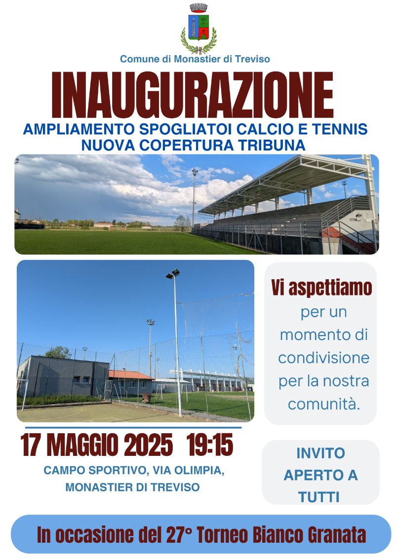Inaugurazione impianti sportivi