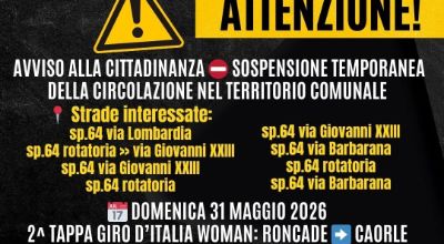 Chiusura 31 maggio