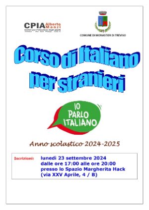 manifesto io parlo italiano